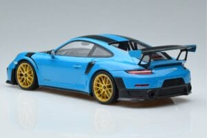 Porsche 911 991.2 GT3 RS Weissach Package Miami Sininen Kultavanteet Minichamps 1:18 153068310 Metalli — kuva 5 / 6