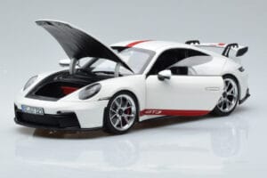 Porsche 911 992 GT3 Valkoinen Norev 1:18 187306 Metalli — kuva 2 / 7