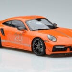 Porsche 911 992 Turbo S China 20th Anniversary Oranssi Minichamps 1:18 - image 4 of 6