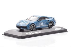 Porsche 911 992 Turbo S Oslo Sininen Minichamps 1:43 WAP0209050N001 Metalli — kuva 2 / 4