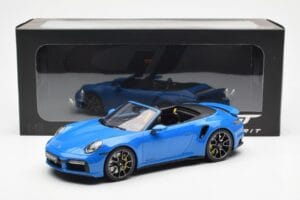 Porsche 911 992 Turbo S Shark Sininen GT Spirit 1:18 GT441 Hartsi — kuva 6 / 6
