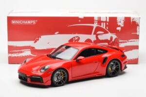 Porsche 911 992 Turbo S Sport Design Punainen Minichamps 1:18 113069078 Metalli — kuva 8 / 8