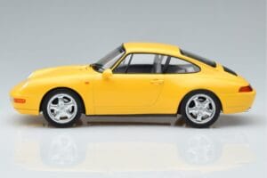 Porsche 911 993 Carrera Keltainen Norev 1:18 187596 Metalli — kuva 3 / 6