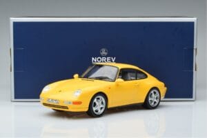 Porsche 911 993 Carrera Keltainen Norev 1:18 187596 Metalli — kuva 6 / 6