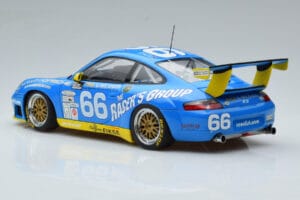 Porsche 911 996 GT3 R #6 24 Hours of Daytona GT Class Winner 2002 AUTOart 1:18 80273 Metalli — kuva 6 / 7