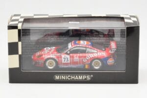 Porsche 911 996 GT3 RSR Gulf #73 Lambert / Lefort / Palttala 1000km Spa 2005 Minichamps 1:43 400056473 Metalli — kuva 4 / 4