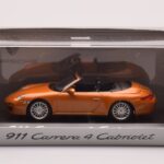 Porsche 911 997 Carrera 4 Cabriolet Oranssi Metallic Minichamps 1:43 - image 4 of 4