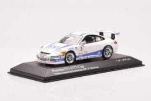 Porsche 911 997 GT3 Cup Porsche Carrera Cup #3 R. Westbrook 2007 Minichamps 1:43 400076483 Metalli — kuva 2 / 4