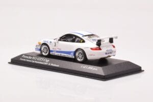 Porsche 911 997 GT3 Cup Porsche Carrera Cup #3 R. Westbrook 2007 Minichamps 1:43 400076483 Metalli — kuva 3 / 4