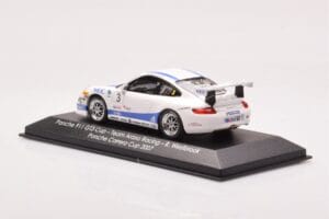 Porsche 911 997 GT3 Cup #3 Team Araxa Racing R. Westbrook Porsche Carrera Cup 2007 Minichamps 1:43 WAP02012318VKK Metalli — kuva 3 / 4