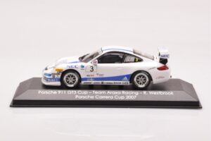 Porsche 911 997 GT3 Cup #3 Team Araxa Racing R. Westbrook Porsche Carrera Cup 2007 Minichamps 1:43