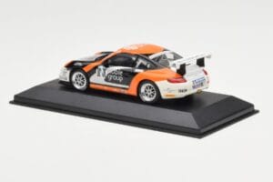 Porsche 911 997 GT3 Cup Noble Group #6 D. Watts Carrera Cup GB 2009 Minichamps 1:43 400076409 Metalli — kuva 3 / 4