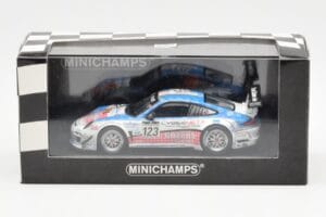 Porsche 911 997 GT3 R Cybernet #123 Fumal / Thiry / Rosenlad / Lefort 24 Hours of Spa 2011 Minichamps 1:43 400118923 Metalli — kuva 4 / 4
