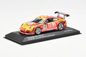 Porsche 911 997 GT3 R ITAS #18 De Lorenzi / Bonetti / Caccia / Bontempelli 24 Hours of Spa 2011 Minichamps 1:43 400118918 Met — kuva 2 / 4