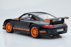 Porsche 911 997 GT3 RS Musta AUTOart 1:18 WAP02112017 Metalli — kuva 7 / 8
