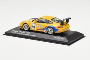 Porsche 911 997 GT3 RS T2M #91 Yamagishi / Fournoux / Konopka 24 Hours of Le Mans 2006 Minichamps 1:43 400066991 Metalli — kuva 3 / 4