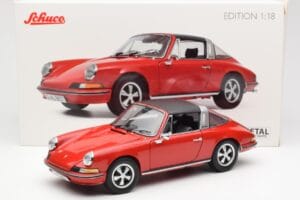 Porsche 911 Targa S Punainen Schuco 1:18 450036200 Metalli — kuva 9 / 9