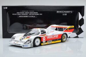 Porsche 956K Lindsay Saker #8 B. Wollek / C. Serra / S. Johansson 1000km Kyalami 1983 Minichamps 1:18 155836698 Metalli — kuva 6 / 6