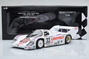 Porsche 956K Liqui Moly Brun Racing #33 H-J. Stuck / H. Grohs / W. Brun 1000km Spa 1983 Minichamps 1:18 155836633 Metalli — kuva 6 / 6