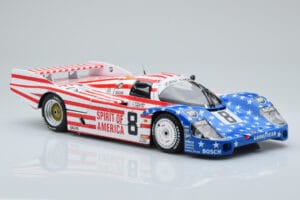 Porsche 956L Spirit of America #8 G. Follmer / J. Morton / K. Miller 24 Hours of Le Mans 1986 Minichamps 1:18 180866508 Metal — kuva 6 / 8