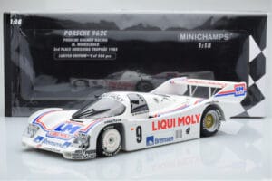 Porsche 962C Kremer Racing Liqui Moly #9 M. Winkelhock 3rd Place Norisring Trophy 1985 Minichamps 1:18 155856509 Metalli — kuva 6 / 6
