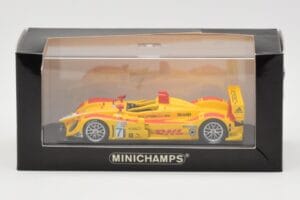 Porsche RS Spyder DHL #7 R. Dumas / T. Bernhard Winner Long Beach GP ALMS 2007 Minichamps 1:43 400076607 Metalli — kuva 4 / 4