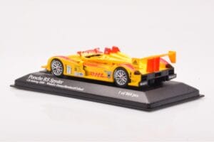 Porsche RS Spyder LMP2 #7 R. Dumas / T. Bernhard / E. Collard Sebring 12 Hours Winners 2008 Minichamps 1:43 400086807 Metalli — kuva 3 / 4