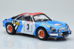 Alpine A110 #3 B. Darniche / A. Mahe Tour de Corse 1973 IXO 1:18 18RMC062B Metalli — kuva 4 / 6