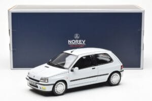 Renault Clio 16S Valkoinen Norev 1:18 185251 Metalli — kuva 8 / 8