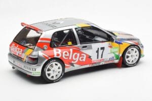Renault Clio Maxi Kit Car Belga #17 Rally Ypres 1995 Otto 1:18 OT1058 Hartsi — kuva 2 / 6