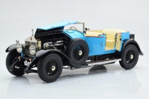 Rolls-Royce Phantom I Avoauto Sininen Kyosho 1:18 08931LB Metalli — kuva 8 / 9
