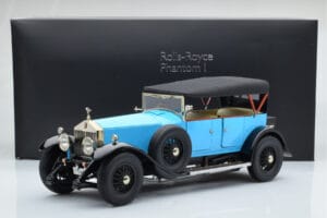 Rolls-Royce Phantom I Avoauto Sininen Kyosho 1:18 08931LB Metalli — kuva 9 / 9
