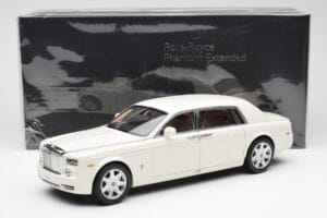 Rolls-Royce Phantom VII EWB English Valkoinen Kyosho 1:18 08841EW2 Metalli — kuva 8 / 8