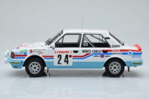 Skoda 130 L Night Version #24 J. Augland Rally Monte Carlo 1987 IXO 1:18 18RMC156 Metalli — kuva 3 / 6