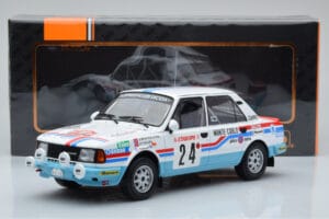 Skoda 130 L Night Version #24 J. Augland Rally Monte Carlo 1987 IXO 1:18 18RMC156 Metalli — kuva 6 / 6