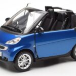 Smart Fortwo 451 Cabrio Sininen & Musta Minichamps 1:18 - image 2 of 8