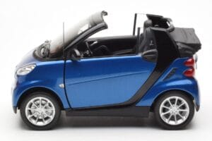 Smart Fortwo 451 Cabrio Sininen & Musta Minichamps 1:18 150036330 Metalli — kuva 4 / 8