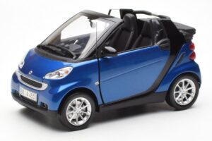 Smart Fortwo 451 Cabrio Sininen & Musta Minichamps 1:18