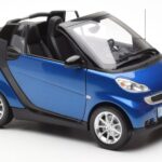 Smart Fortwo 451 Cabrio Sininen & Musta Minichamps 1:18 - image 6 of 8