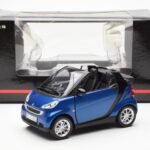 Smart Fortwo 451 Cabrio Sininen & Musta Minichamps 1:18 - image 8 of 8