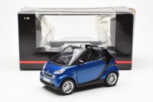 Smart Fortwo 451 Cabrio Sininen & Musta Minichamps 1:18 150036330 Metalli — kuva 8 / 8