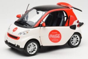 Smart Fortwo 451 Coca-Cola Minichamps 1:18 150036301 Metalli — kuva 2 / 8