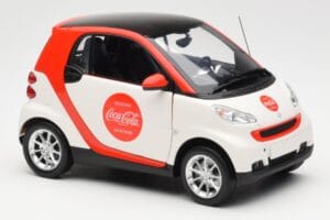 Smart Fortwo 451 Coca-Cola Minichamps 1:18 150036301 Metalli — kuva 6 / 8