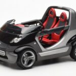 Smart Fortwo Crossblade Avoauto Hopea Musta Kyosho 1:18