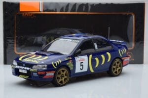 Subaru Impreza 555 #5 C. Sainz / L. Moya Tour de Corse 1995 IXO 1:18 18RMC063A Metalli — kuva 6 / 6