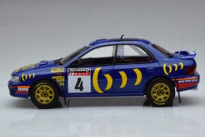 Subaru Impreza #4 C. McRae / D. Ringer Winner RAC Rally 1994 Kyosho 1:18 08962A Metalli — kuva 4 / 9
