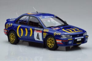 Subaru Impreza #4 C. McRae / D. Ringer Winner RAC Rally 1994 Kyosho 1:18 08962A Metalli — kuva 5 / 9