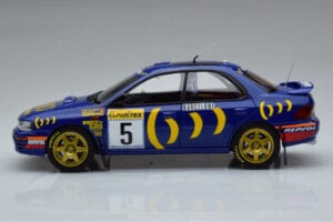 Subaru Impreza #5 C. Sainz / L. Moya 2nd Place Rally Monte Carlo 1995 Kyosho 1:18 08962B Metalli — kuva 4 / 9