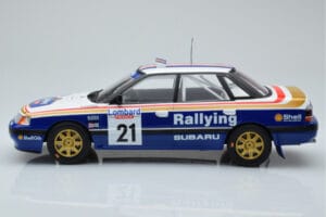 Subaru Legacy RS #21 C. McRae / D. Ringer RAC Rally 1991 IXO 1:18 18RMC080B Metalli — kuva 3 / 6