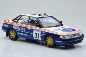 Subaru Legacy RS #21 C. McRae / D. Ringer RAC Rally 1991 IXO 1:18 18RMC080B Metalli — kuva 4 / 6